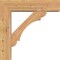 Ekena Millwork Olympic Block Smooth Bracket w/ Offset Brace, Western Red Cedar, 7 1/2"W x 30"D x 30"H BKT0806X30X30OLY05SWR - alternate 2